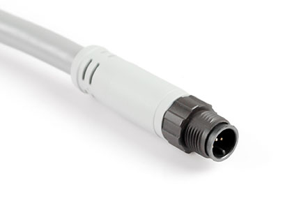 AM-N05P-M1 M12 Single ended Cable Assembly, 5 Positions, NMEA 2000 Plug, Male Pin, 1 Meter length