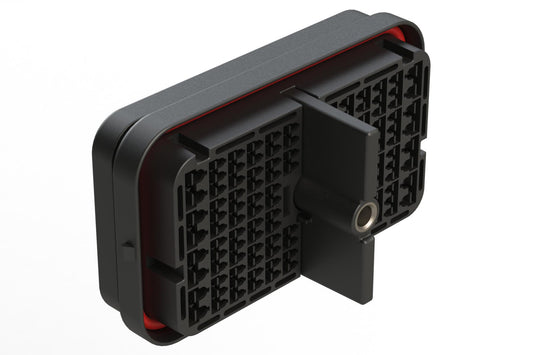 ARB12-128PAR-L018 128 Position Receptacle, Pin, Threaded Insert, Reduced Diameter Seal, Keyed A, Black