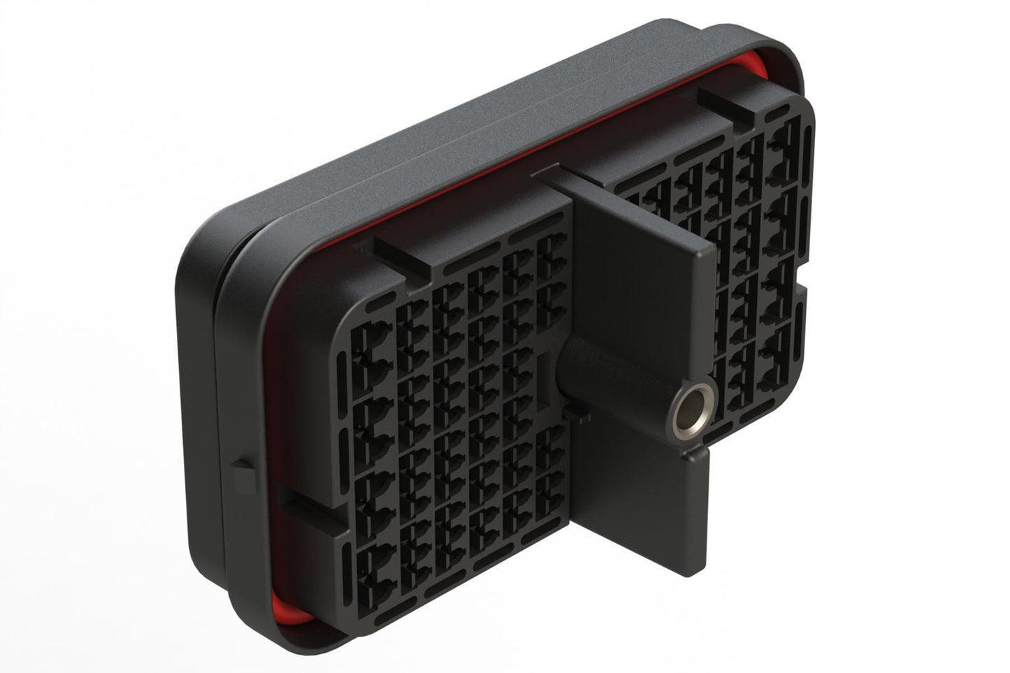 ARB12-128PBR-L018 128 Position Receptacle, Pin, Threaded Insert, Reduced Diameter Seal, Keyed B, Black