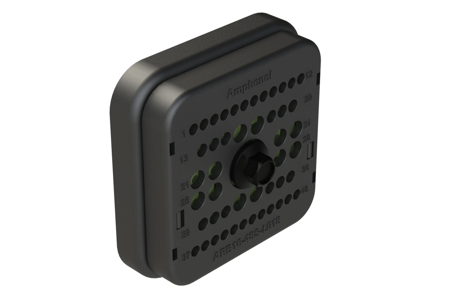 ARB16-48SCR-L018 48 Position Plug, Reduced Diameter Seal, Keyed C, Black. DRB16-48SCE-L018