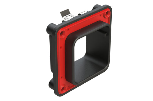 ARBF-2A Interface Flange for 48, 60 Position Receptacles, Keyed A, Black. DRBF-2A