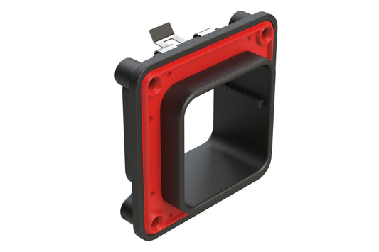 ARBF-2B Interface Flange for 48, 60 Position Receptacles, Keyed B, Black. DRBF-2B