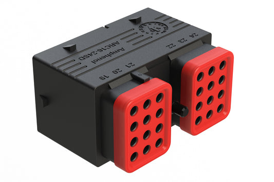 ARC16-24SDR-P013 24 Position Plug, Socket Contact, Size 16, Jackscrew, Bonded Front Seal, Keyed D, Reduced Diameter Rear Seal. DRC16-24SDE-P013