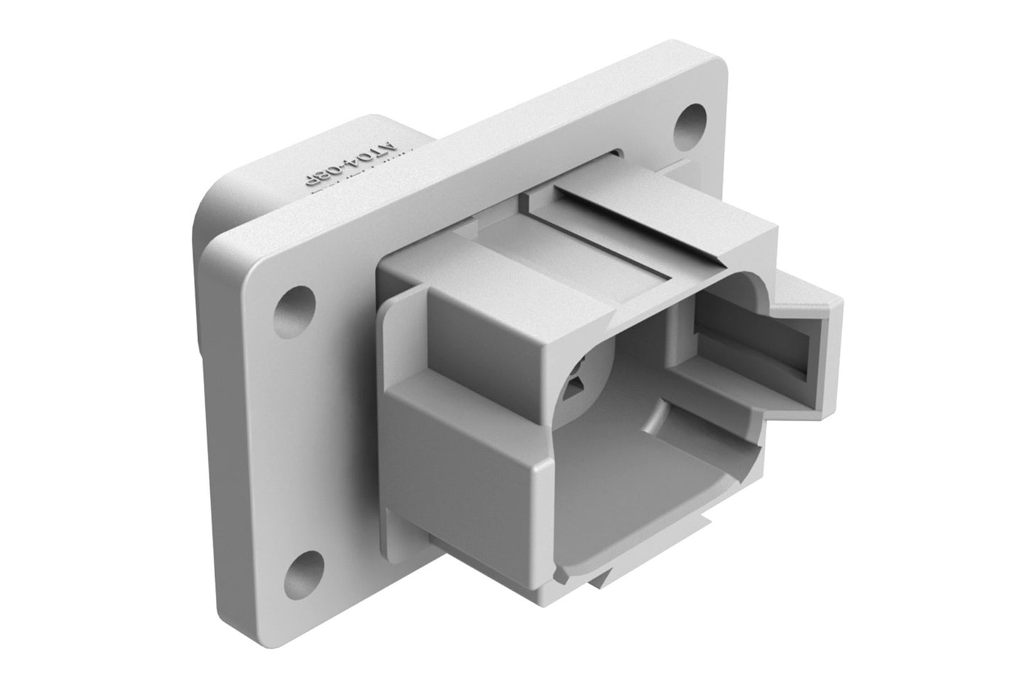 AT04-08PA-CL03 8 Position Receptacle Flange Mount Connector, Pin, Grey, Reduced Diamer Seal, Keyed A. DT04-08PA-CL03