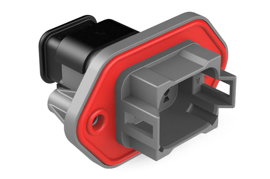 AT04-08PA-PM16 8 Position Receptacle, Pin, Panel Mount, Key A, Self-Threading, Reduced Diameter Seal, Strain Relief