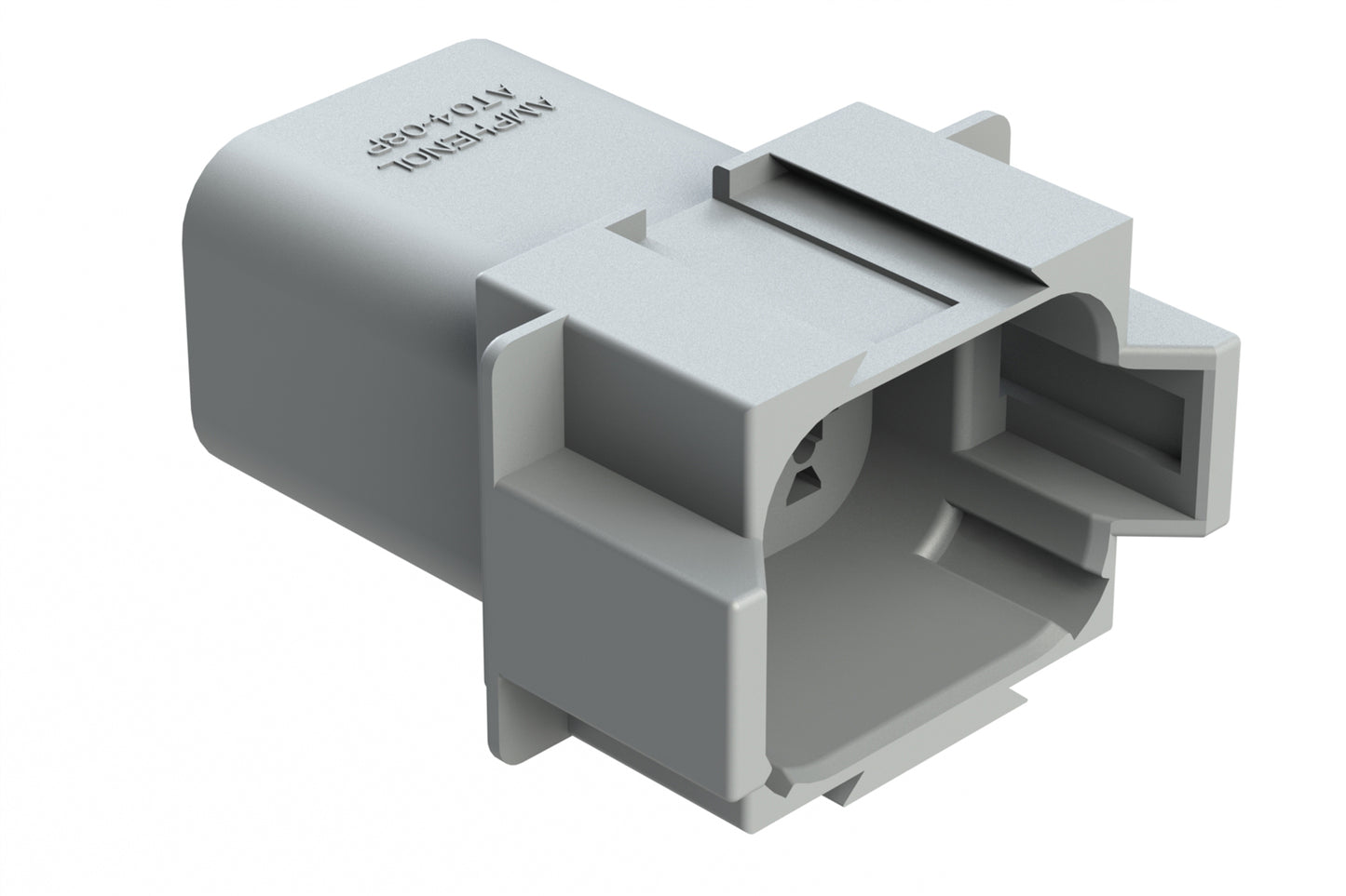 AT04-08PA-RD01 8-Way Receptacle, Male Connector with A Position Key and Reduced Diameter Seal (E-Seal). DT04-08PA-C015