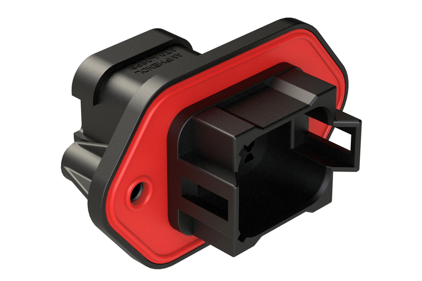 AT04-08PB-PM07G 8 position panel mount receptacle with endcap, Pin, with gasket. Key position B