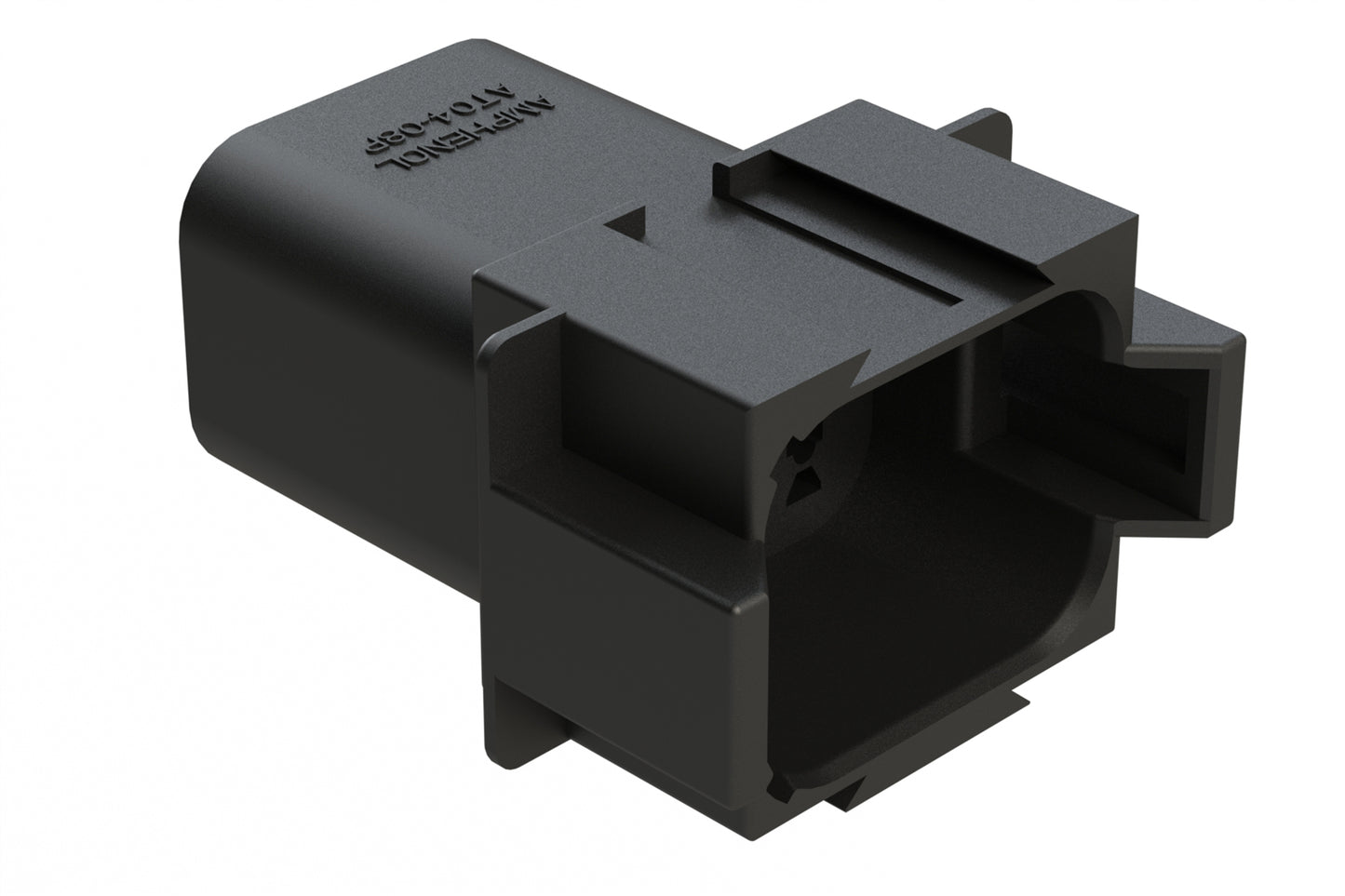 AT04-08PB-RD01 8-Way Receptacle, Male Connector with B Position Key and Reduced Diameter Seal (E-Seal). DT04-08PB-C015