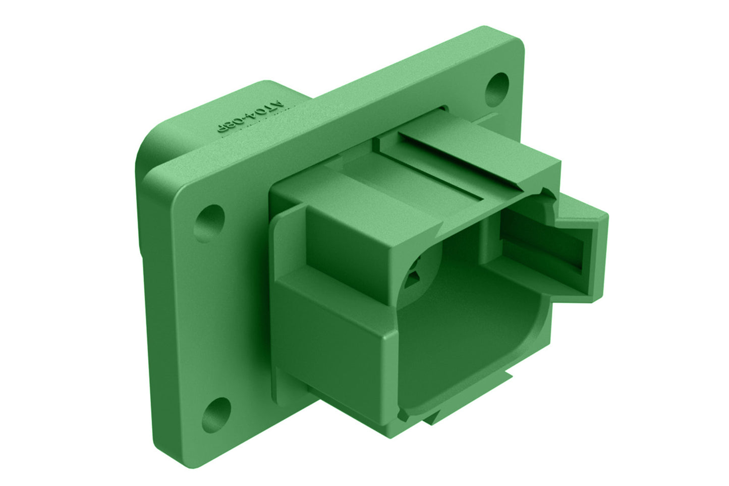 AT04-08PC-L012 8 Position Receptacle Flange Mount Connector, Pin, Green, Keyed C. DT04-08PC-L012