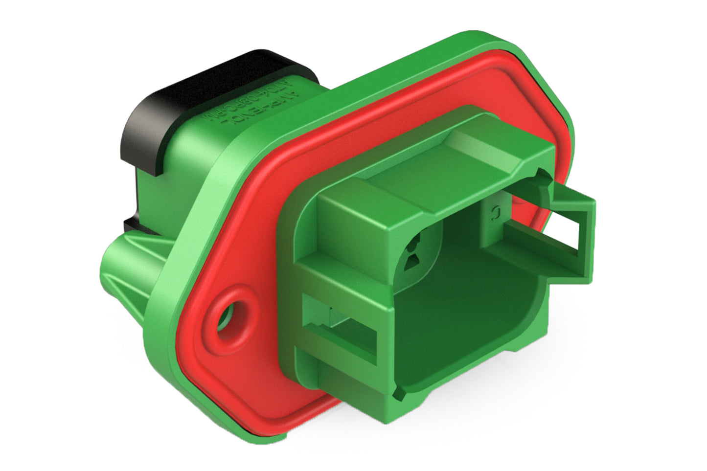 AT04-08PC-PM14 8 Position Receptacle, Pin, Nickel, Panel Mount, Self-Threading, Reduced Diameter Seal, Cap, Keyed C