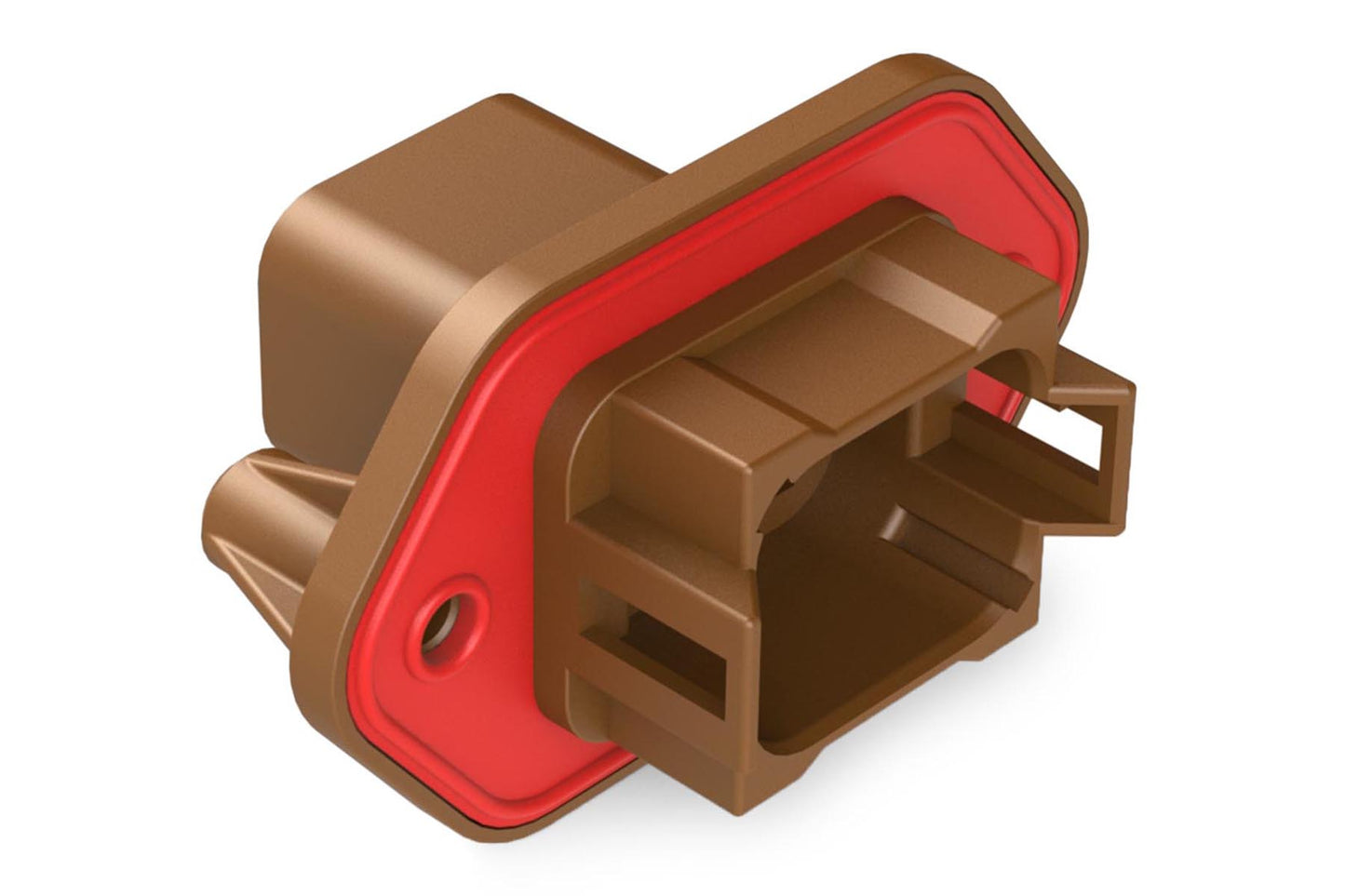 AT04-08PD-PM11 8 Position Receptacle, Pin, Nickel, Panel Mount, Self-Threading, Keyed D