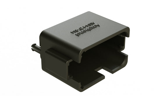 AT04-12PB-BM02 12 Position PCB Flangeless (Snap Fit) Board Mount Receptacle, Pin, Gold Plated Contacts Included, Potting, Black. DTF15-12PB-G003