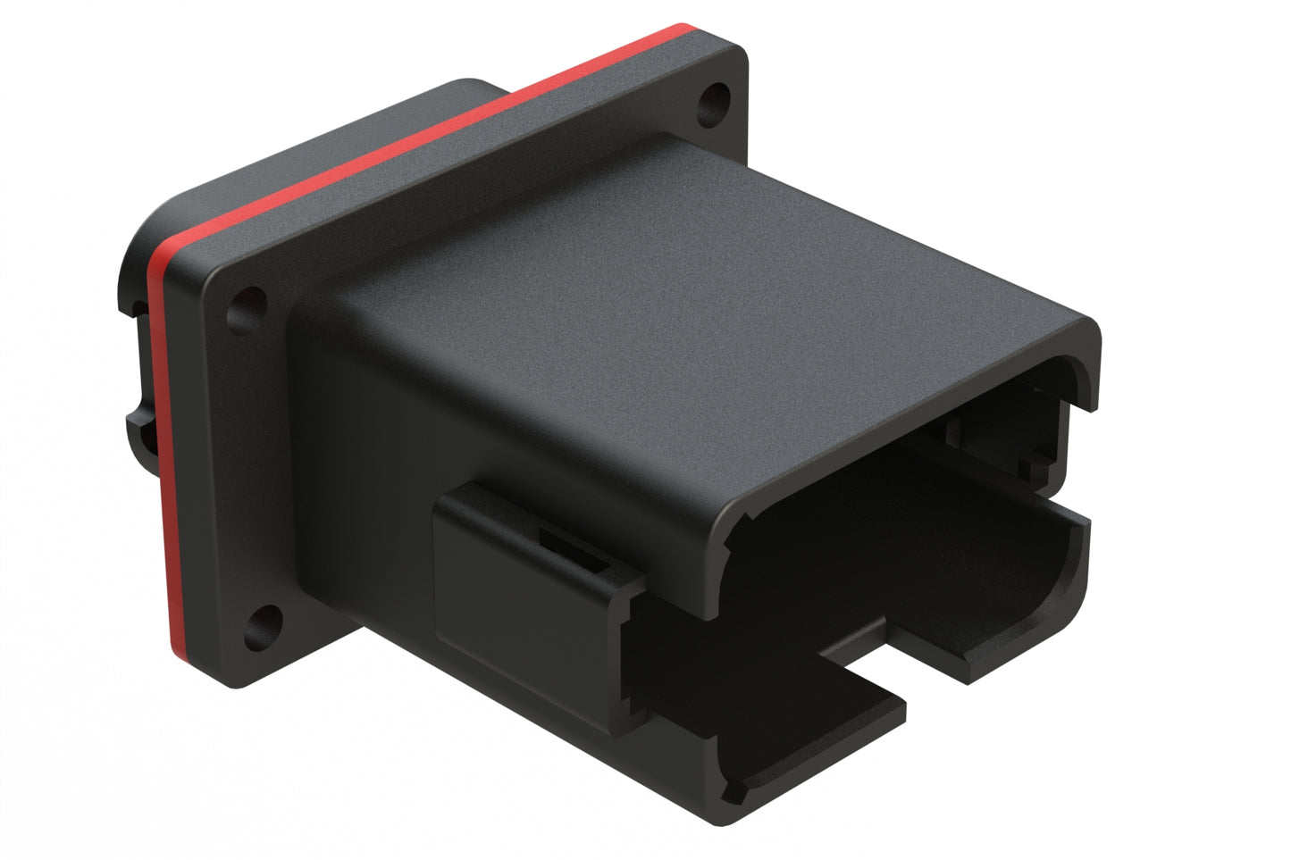 AT04-12PB-PM02-EC01 12 Position Panel Mount Receptacle, Pin, Keyed B, Reduced Diameter Seal, End Cap