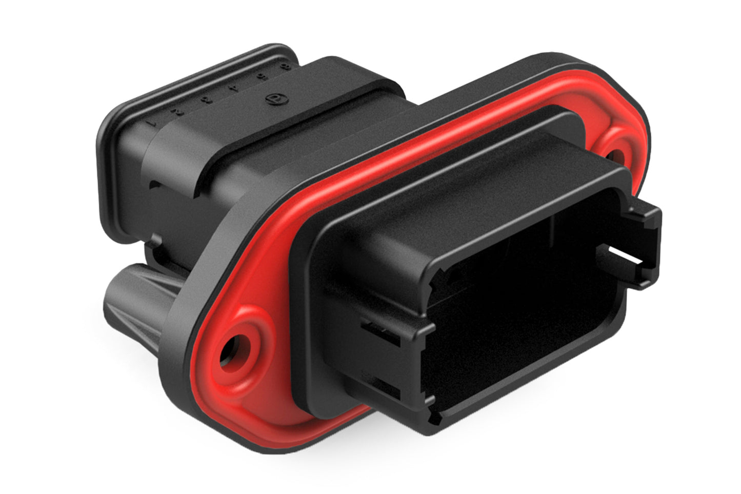 AT04-12PB-PM15 12 Position Receptacle, Pin, Panel Mount, Key B, Self-Threading, Strain Relief