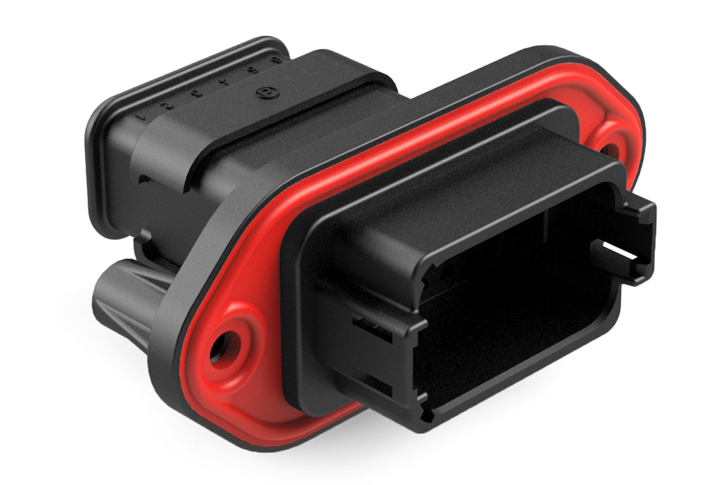 AT04-12PB-PM16 12 Position Receptacle, Pin, Panel Mount, Key B, Self-Threading, Reduced Diameter Seal, Strain Relief