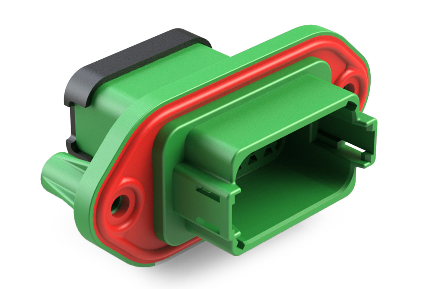 AT04-12PC-PM13 12 Position Receptacle, Pin, Nickel, Panel Mount, Self-Threading, Cap, Keyed C