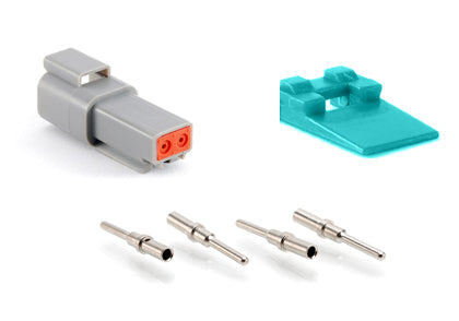 AT04-2P-KIT01 2 Pin Receptacle, Wedge and Contacts Kit