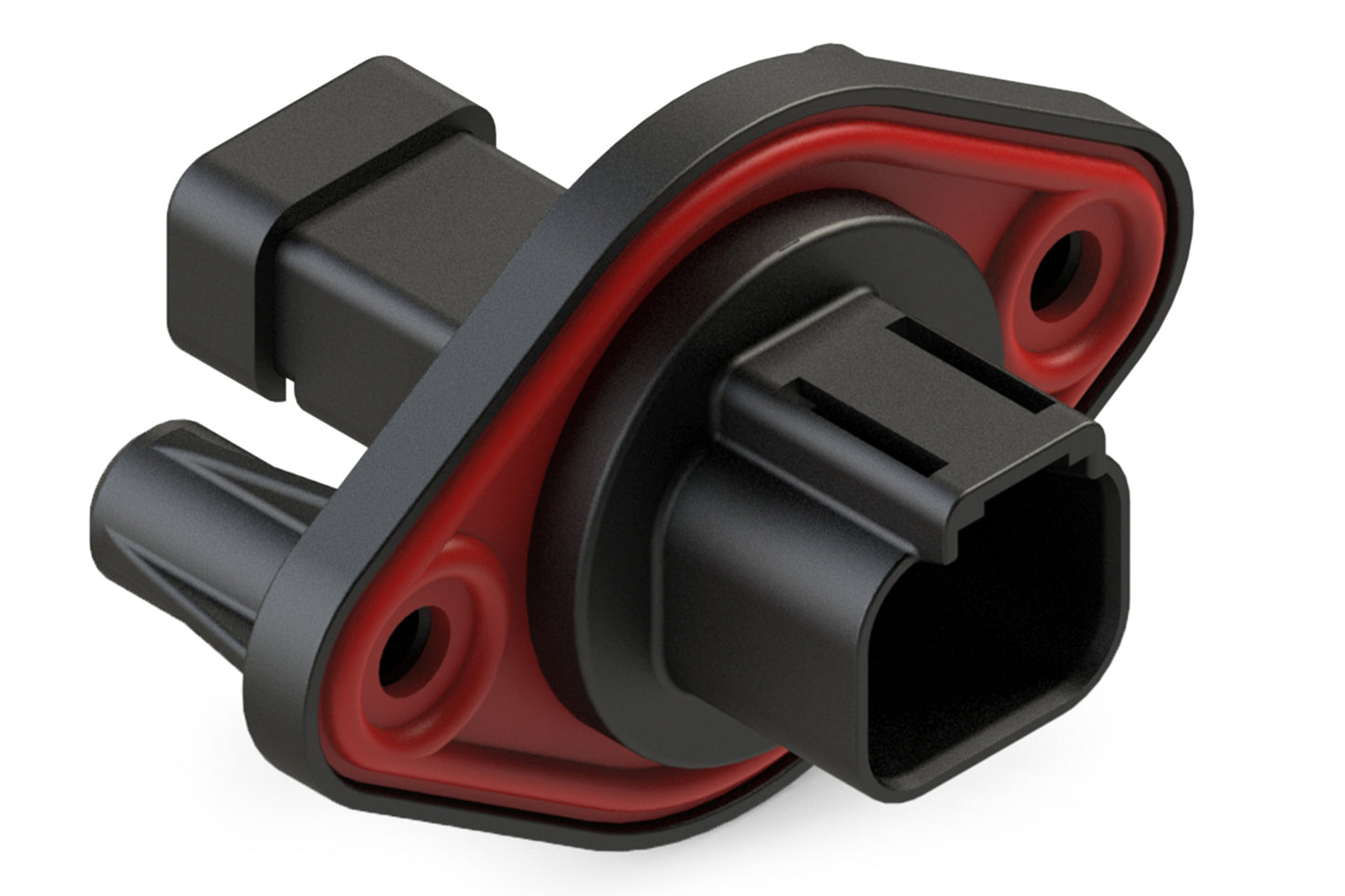 AT04-2P-PM14 2 Position Receptacle, Pin, Nickel, Panel Mount, Self-Threading, Reduced Diameter Seal, Cap