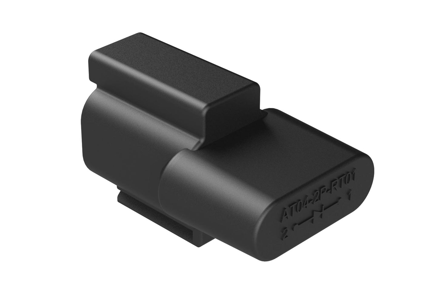 AT04-2P-RT01 2 Position Receptacle, Pin, Terminator. DT04-2P-RT01
