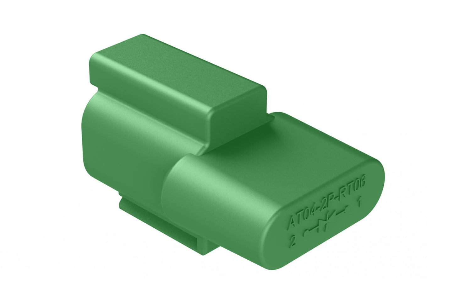 AT04-2P-RT06 2 Position Receptacle, Pin, T.V.S. Diode. DT04-2P-RT06
