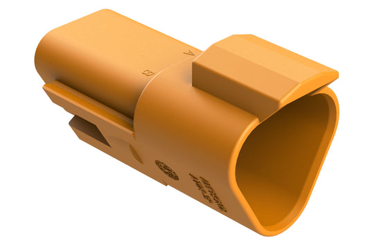 AT04-3P-ORG 3-Way Receptacle, Male Connector, Orange
