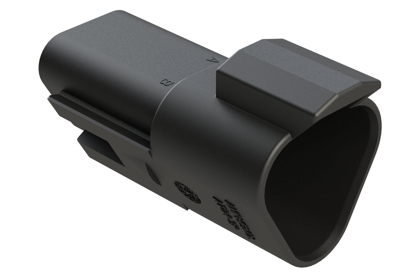 AT04-3P-RD01BLK 3-Way Receptacle, Black Male Connector with Reduced Diameter Seal (E-Seal), Black. DT04-3P-CE02, DT04-3P-CE06