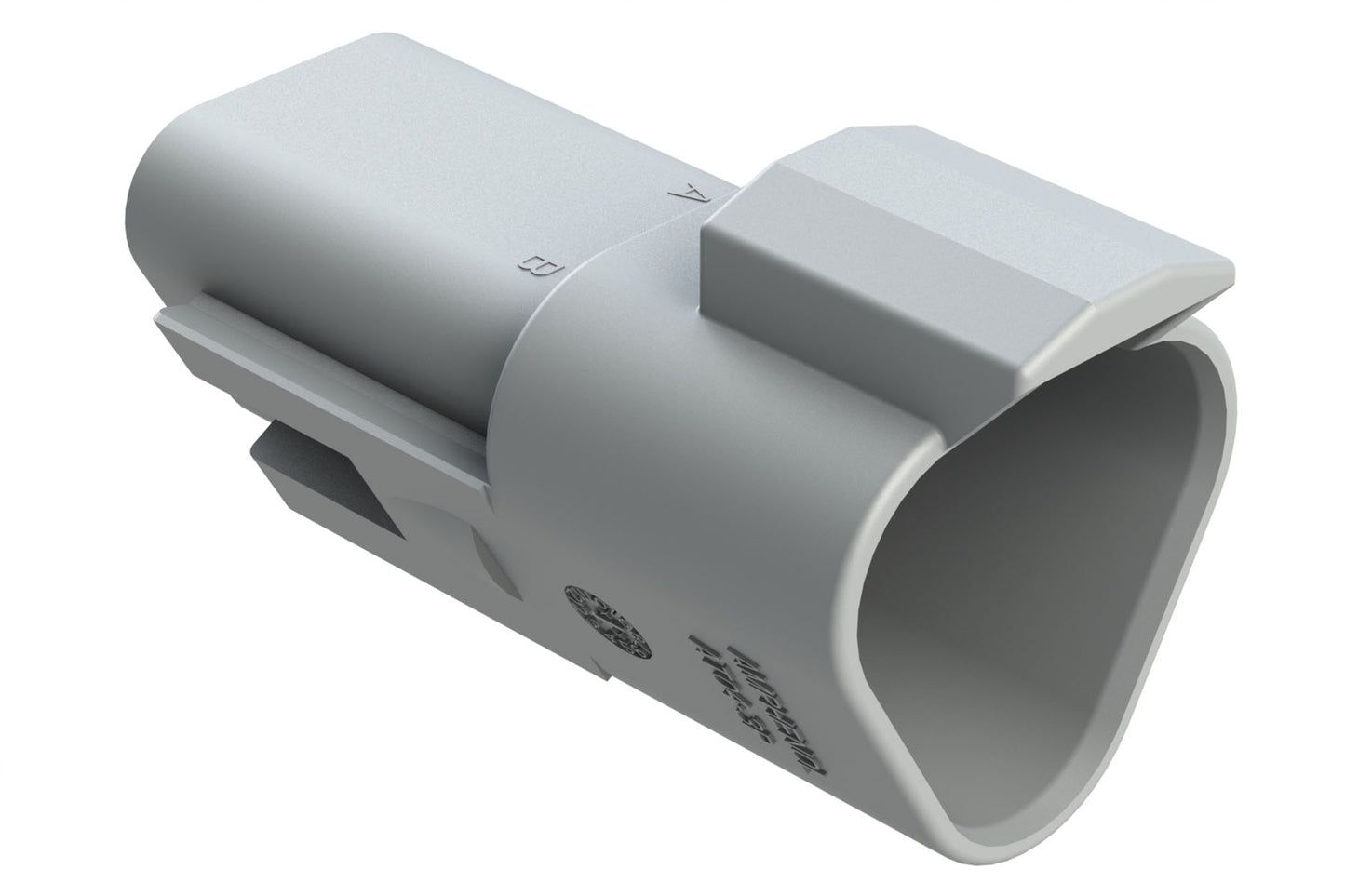 AT04-3P-RD01 3-Way Receptacle, Male Connector with Reduced Diameter Seal (E-Seal). DT04-3P-C015