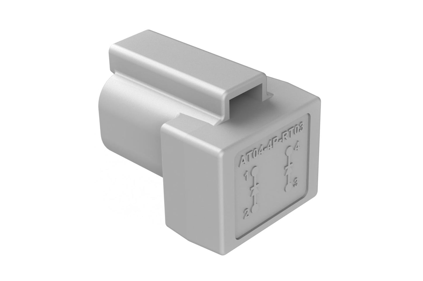 AT04-4P-RT03 4 Position Receptacle, Pin, Terminator. DT04-4P-RT03