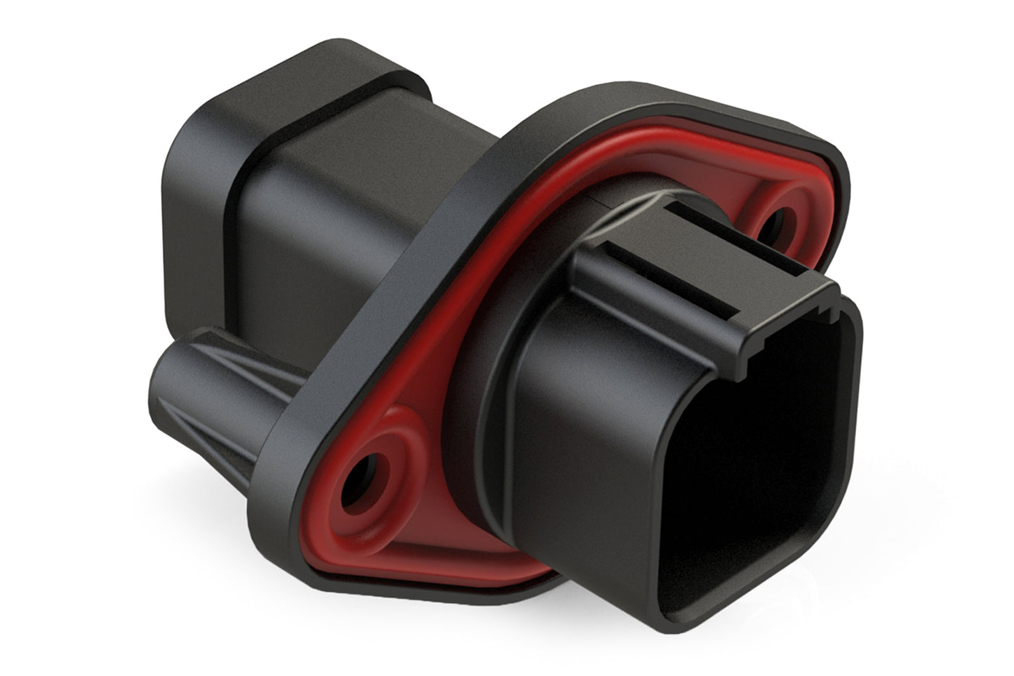 AT04-6P-PM13 6 Position Receptacle, Pin, Nickel, Panel Mount, Self-Threading, Cap