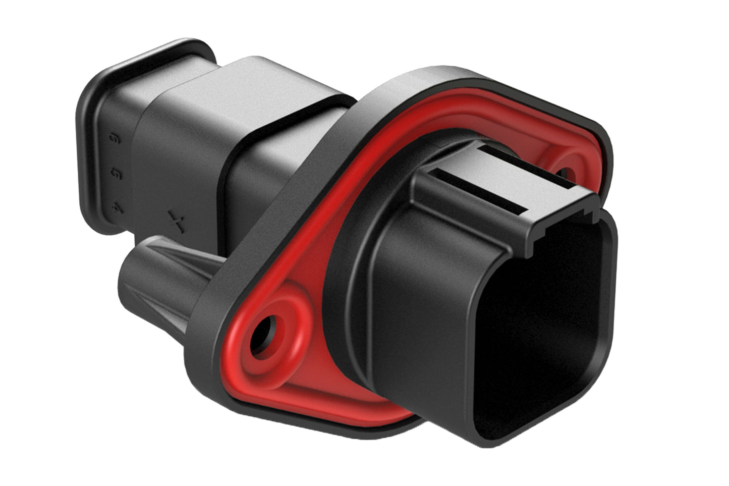 AT04-6P-PM15 6 Position Receptacle, Pin, Panel Mount, Self-Threading, Strain Relief