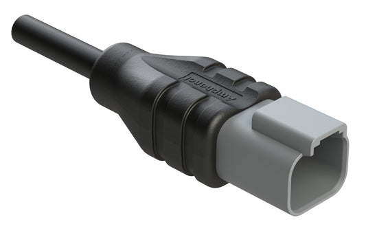 AT04GY-2P-N-TPE-M5 2 Position Receptacle Single-Ended Molded Cable Assembly. Black TPE, Uses Connector AT04-2P, 5 Meter Length. DT04-2P-2125-5M