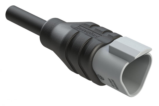 AT04GY-3P-N-TPE-M1 3 Position Receptacle Single-Ended Molded Cable Assembly. Black TPE, Uses Connector AT04-3P, 1 Meter Length. DT04-3P-2145-1M