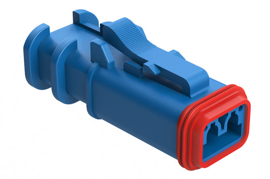 AT06-2S-OMBLU 2 Position, Plug, Socket, Structure Plus™, Blue