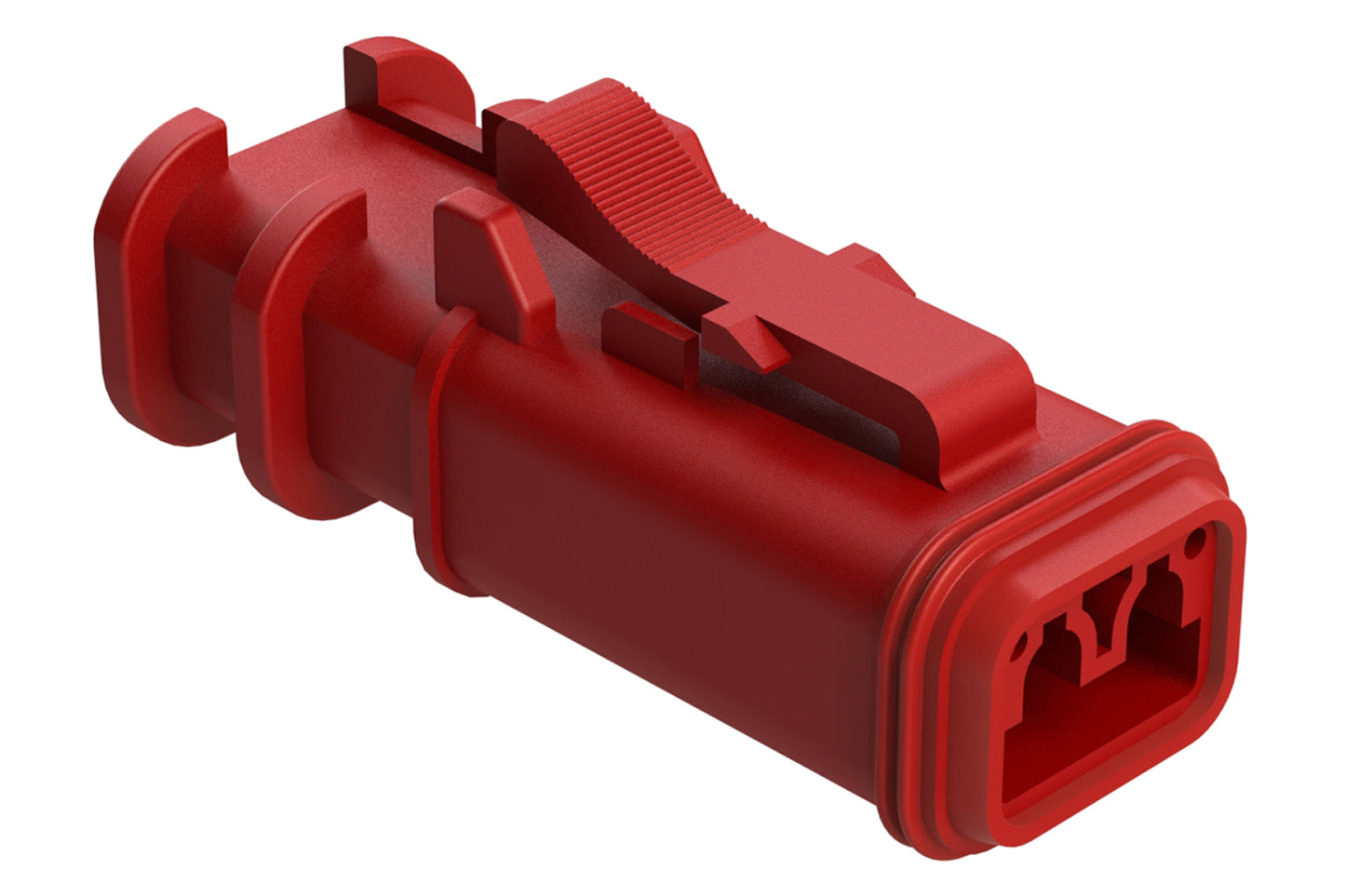 AT06-2S-OMRDRED 2 Position Overmolded Plug, Socket, Reduced Seal, Red