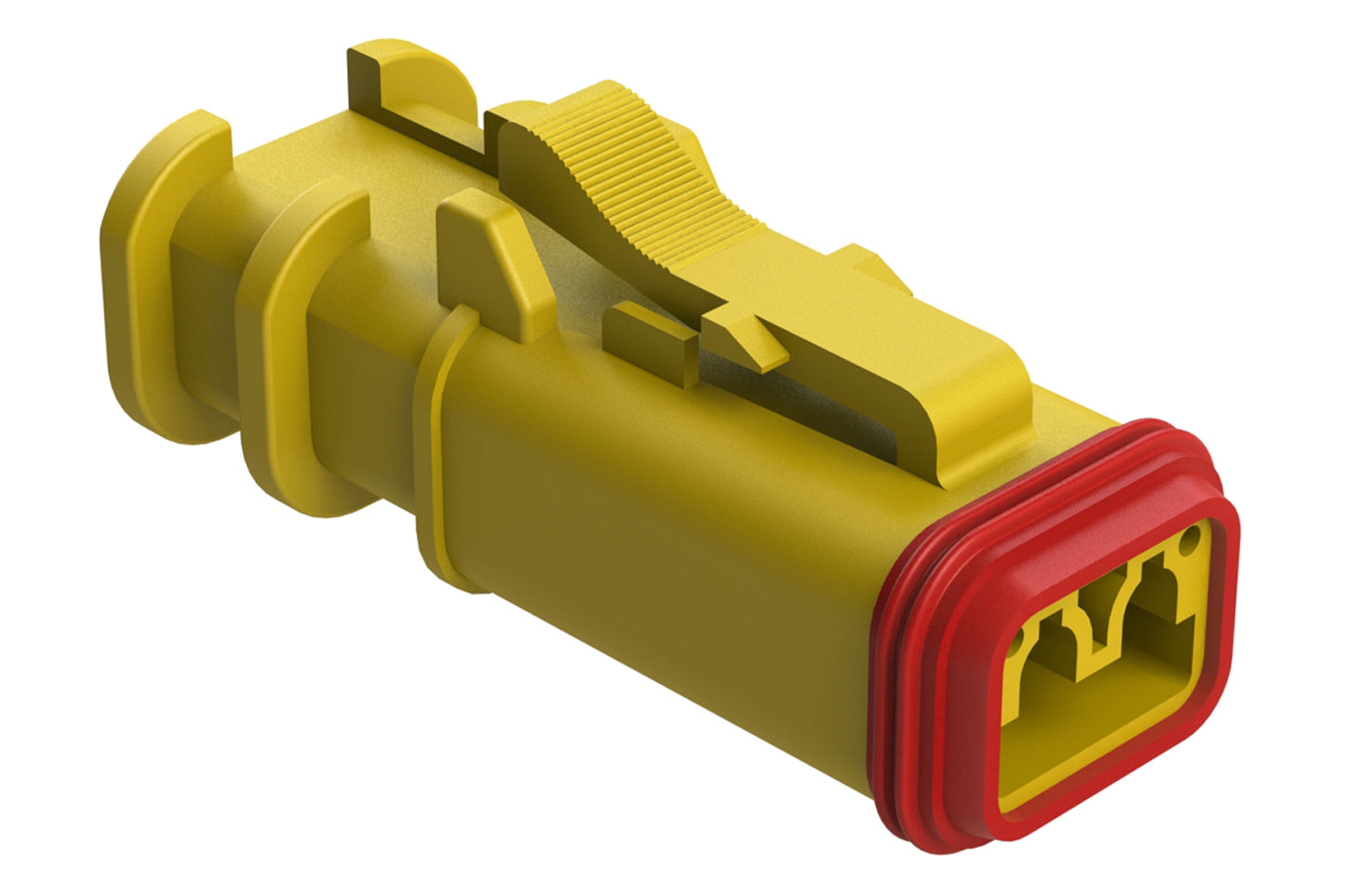 AT06-2S-OMRDYEL 2 Position Overmolded Plug, Socket, Reduced Seal, Yellow