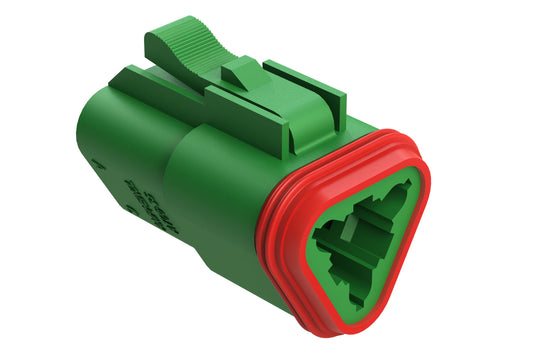 AT06-3S-GRN 3-Way Plug, Female Connector, Green