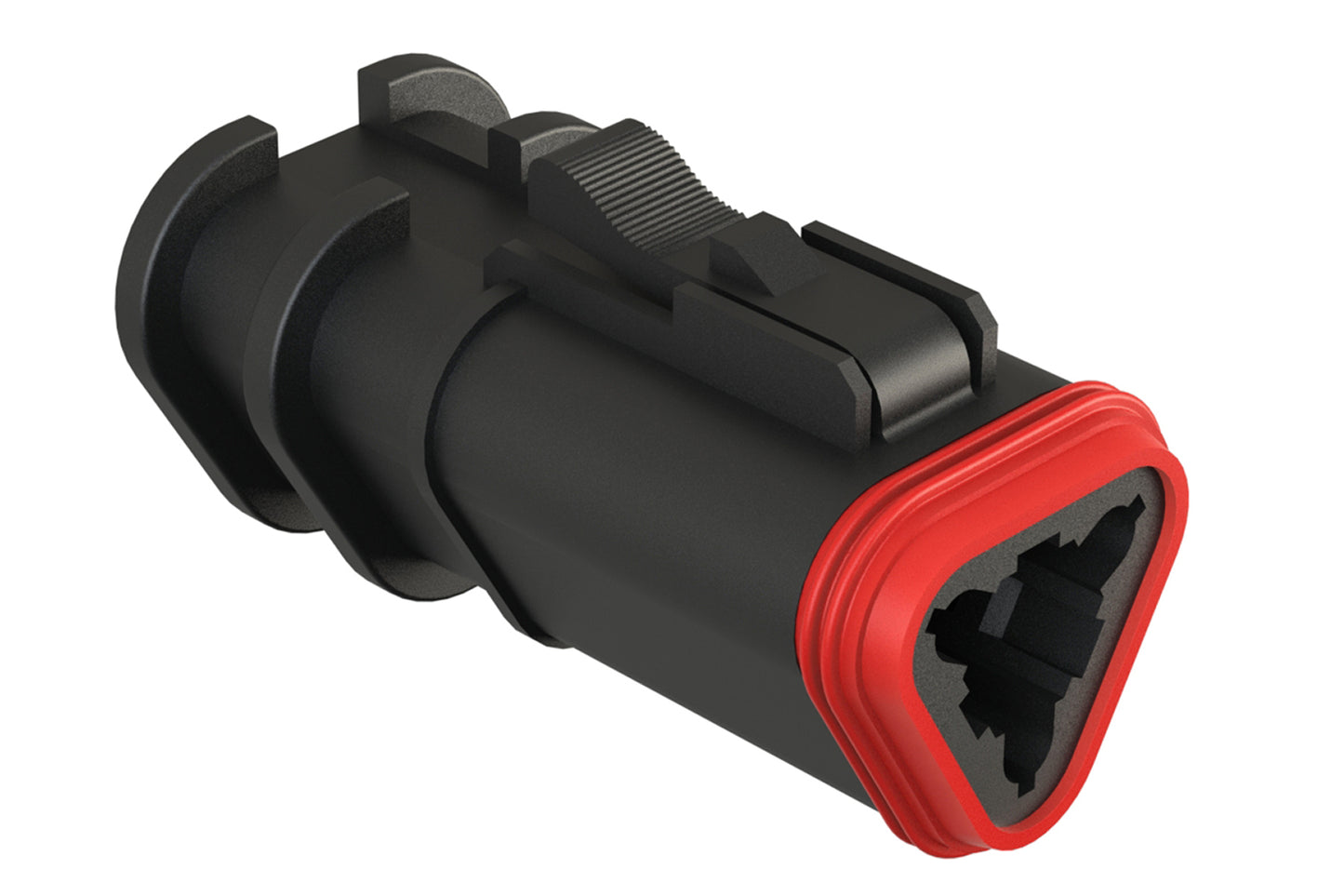 AT06-3S-OMBLK 3 Position, Plug, Socket, Structure Plus™, BLACK