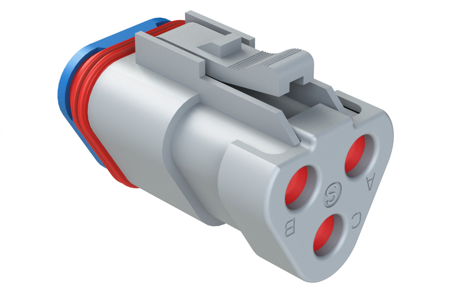 AT06-3S-RJ120 3-Way Plug, Female Connector with 120 OHM Terminating Resistor (J1939). DT06-3S-P006