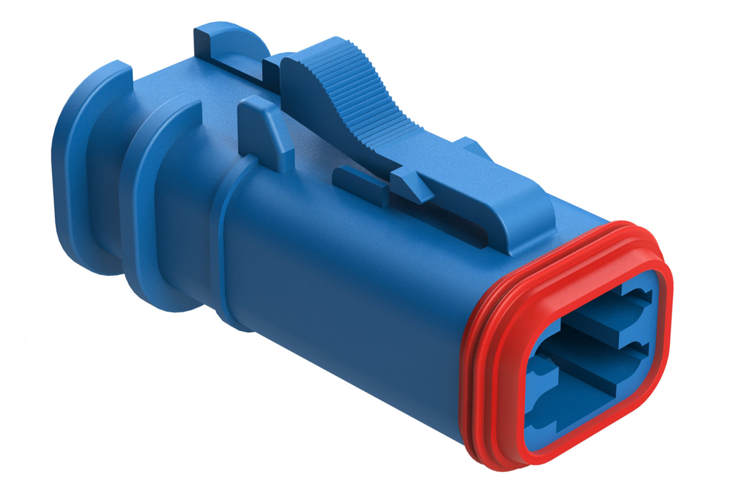 AT06-4S-OMBLU 4 Position, Plug, Socket, Structure Plus™, BLUE