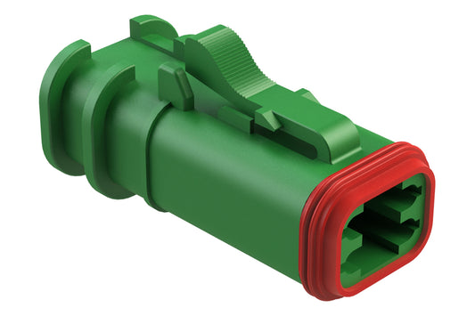 AT06-4S-OMGRN 4 Position, Plug, Socket, Structure Plus™, GREEN