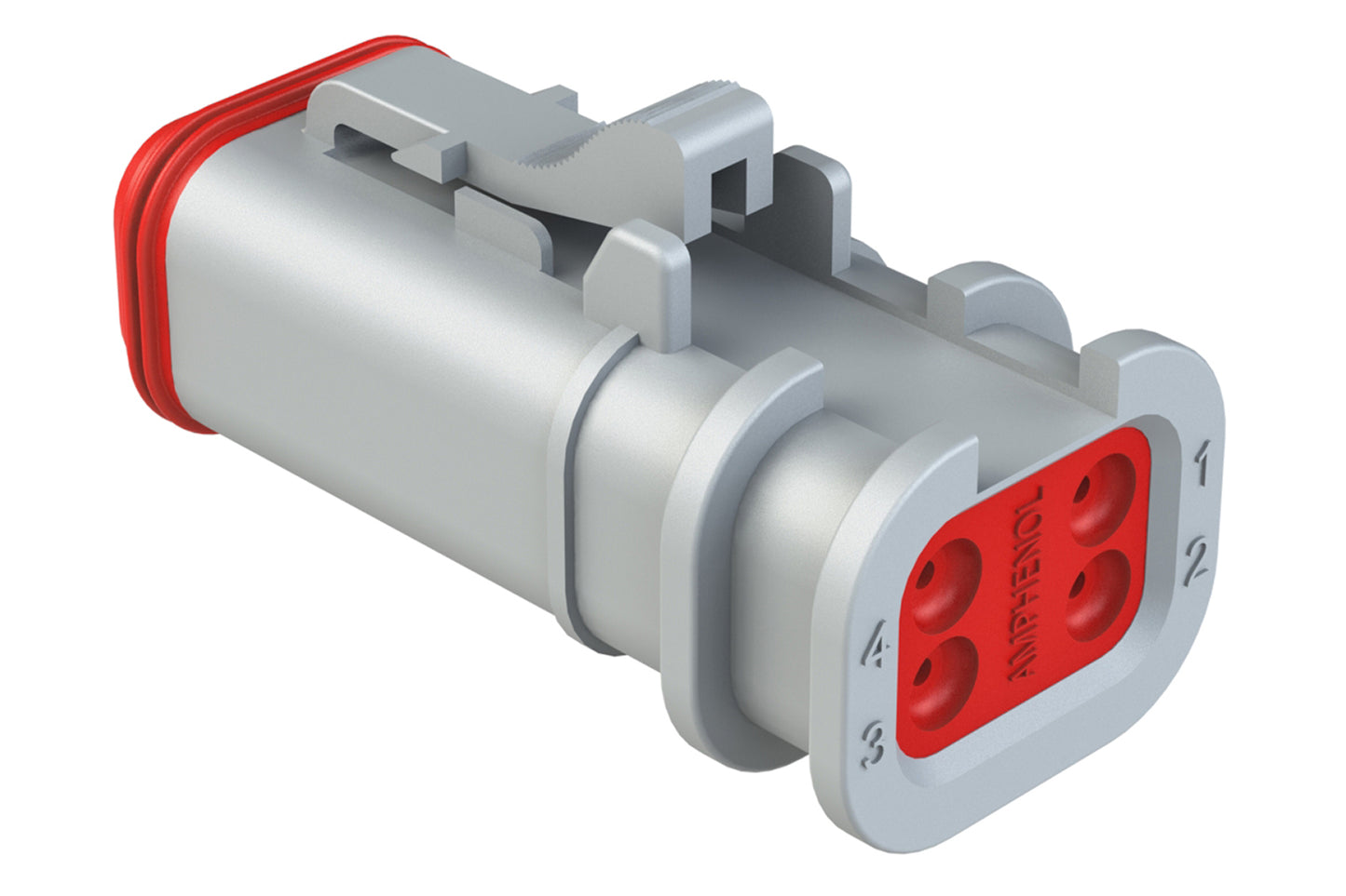 AT06-4S-OMGRY 4 Position, Plug, Socket, Structure Plus™, GREY