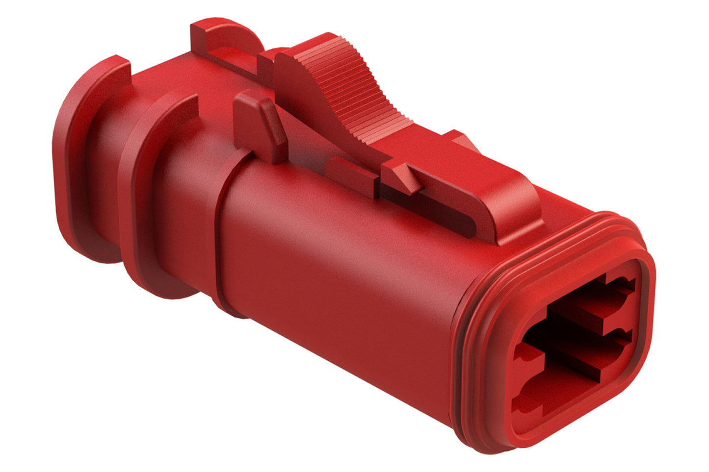 AT06-4S-OMRED 4 Position, Plug, Socket, Structure Plus™, Red