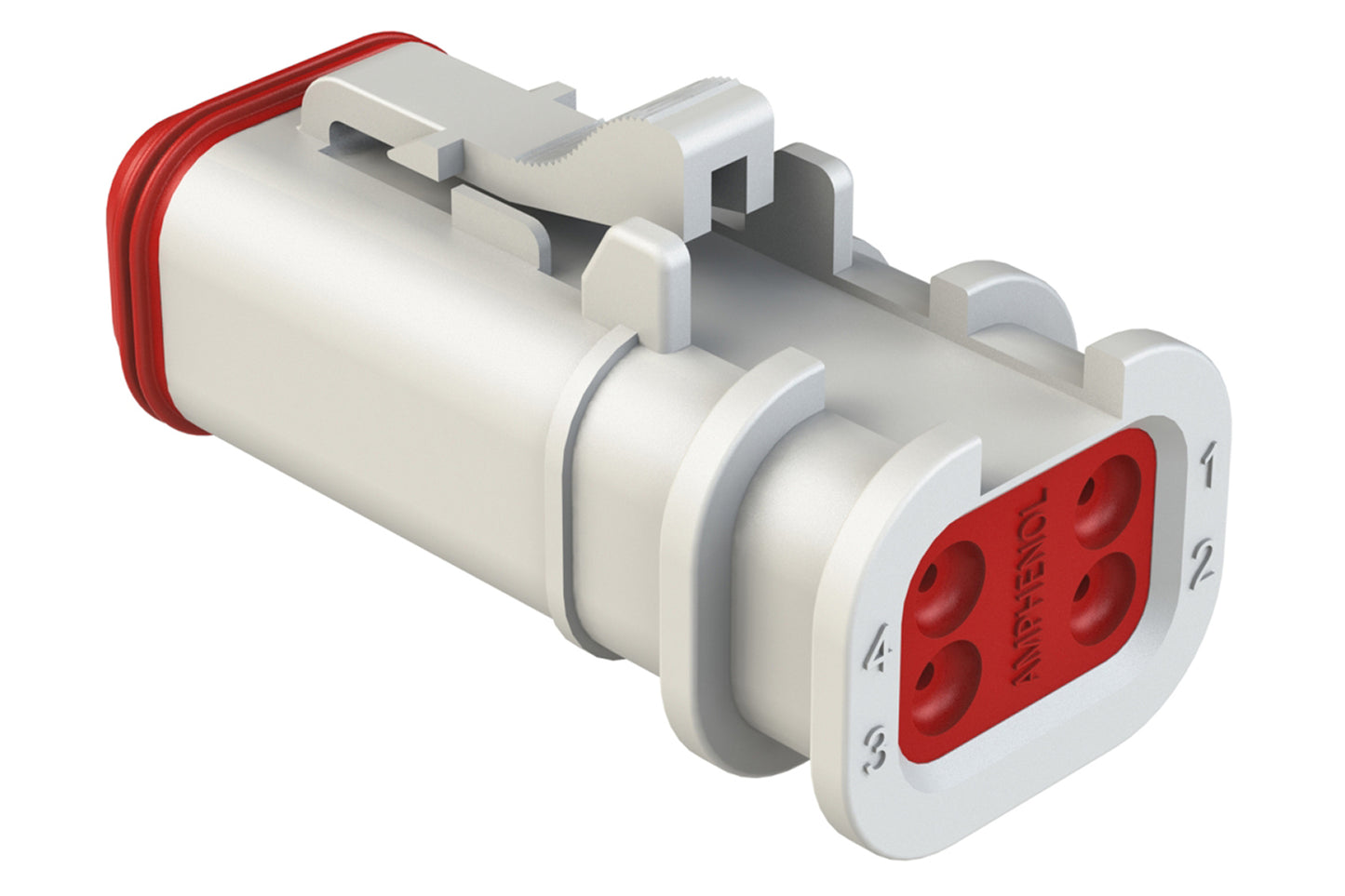 AT06-4S-OMWHT 4 Position, Plug, Socket, Structure Plus™, White