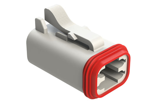 AT06-4S-WHT 4-Way Plug, Female Connector, White