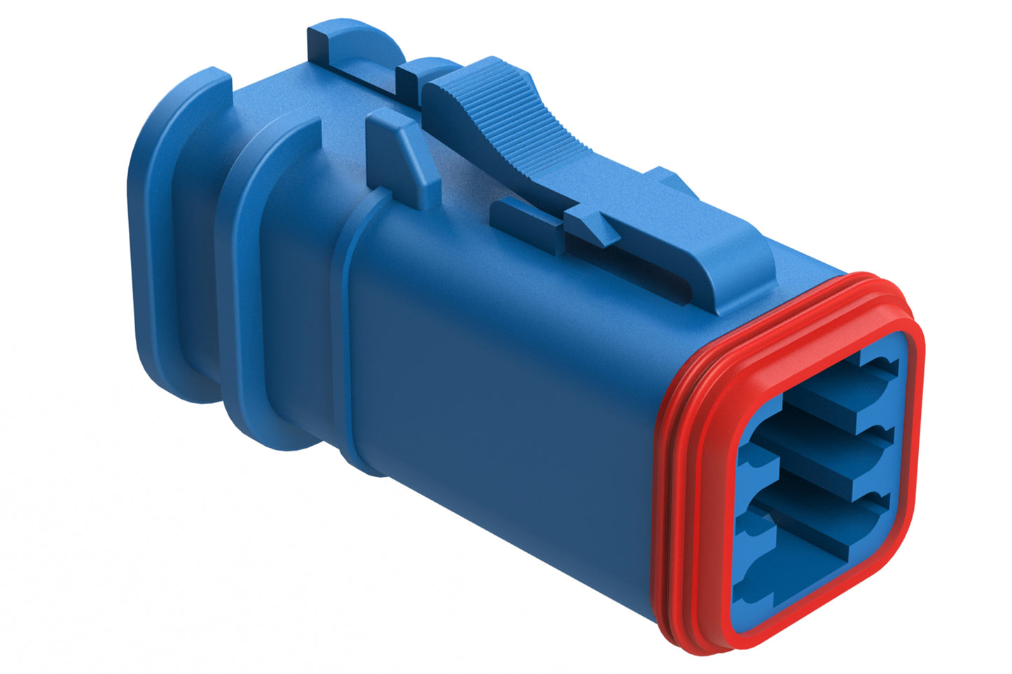 AT06-6S-OMBLU 6 Position, Plug, Socket, Structure Plus™, Blue