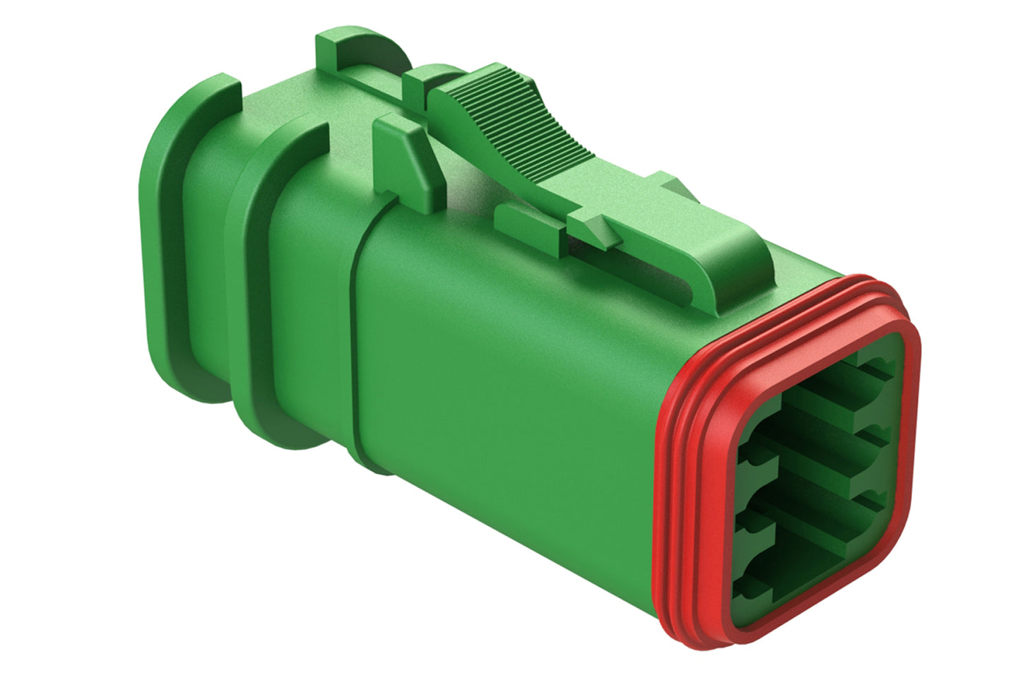 AT06-6S-OMGRN 6 Position, Plug, Socket, Structure Plus™, Green