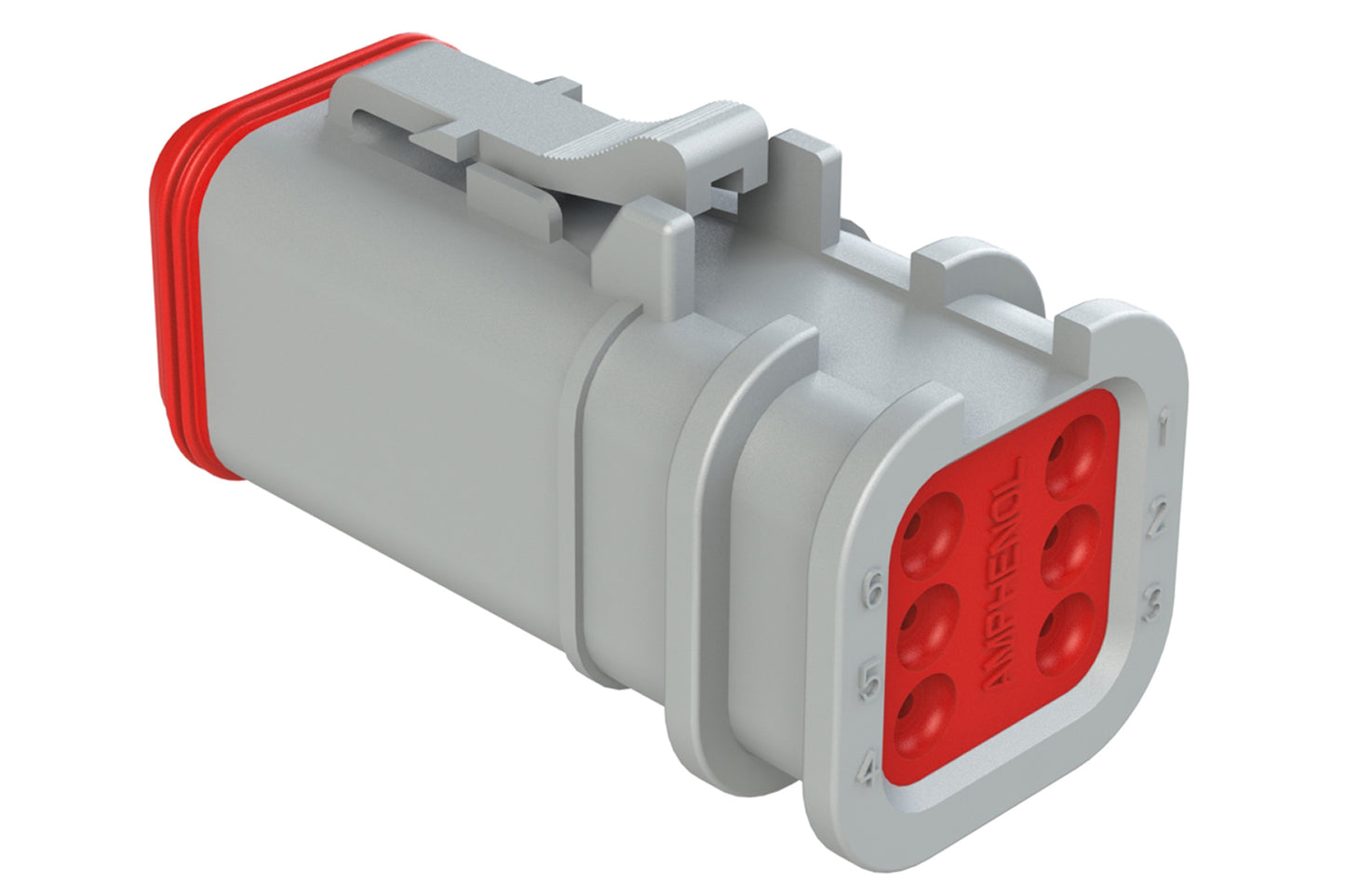 AT06-6S-OMGRY 6 Position, Plug, Socket, Structure Plus™, Grey