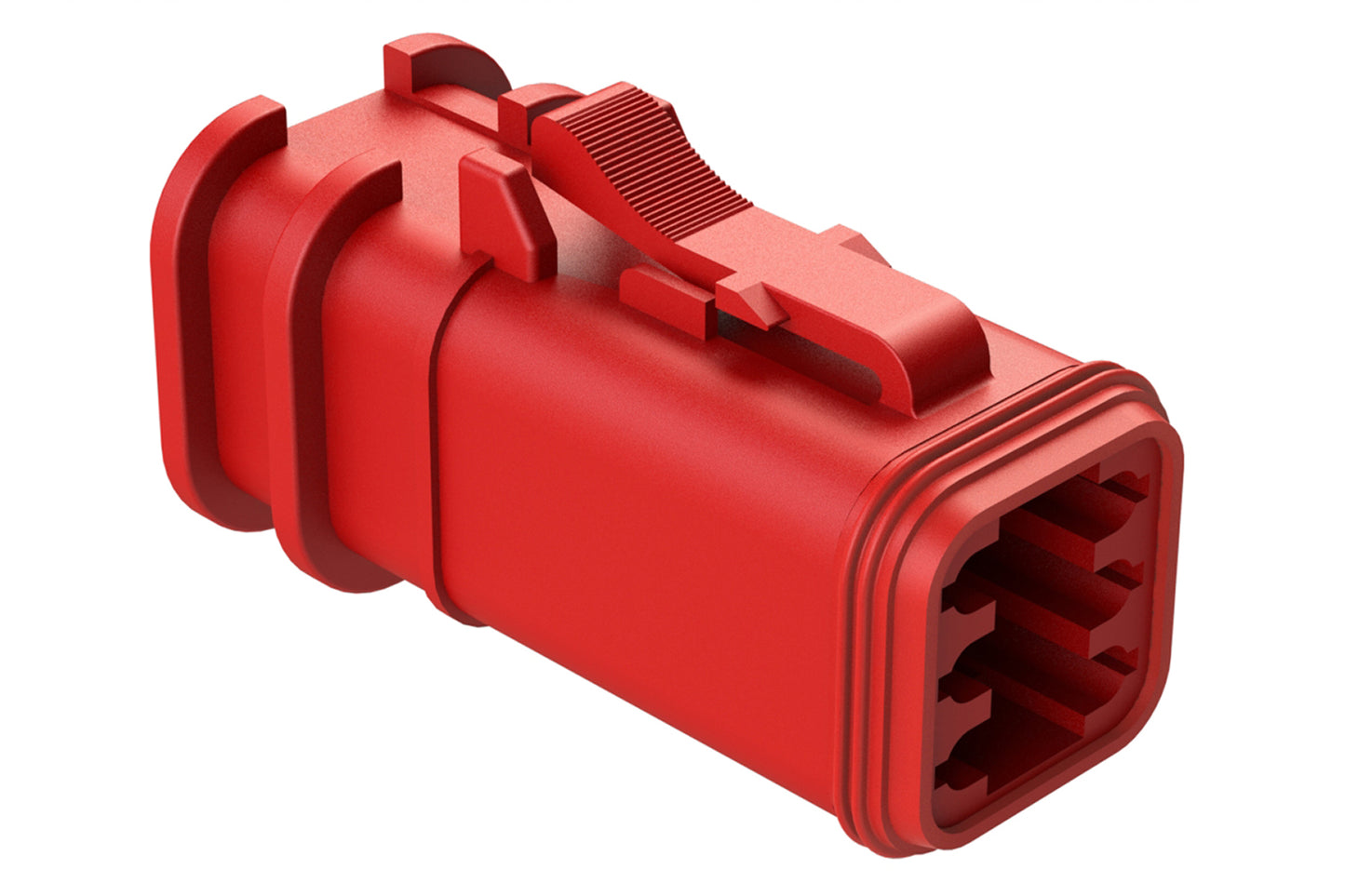 AT06-6S-OMRED 6 Position, Plug, Socket, Structure Plus™, Red