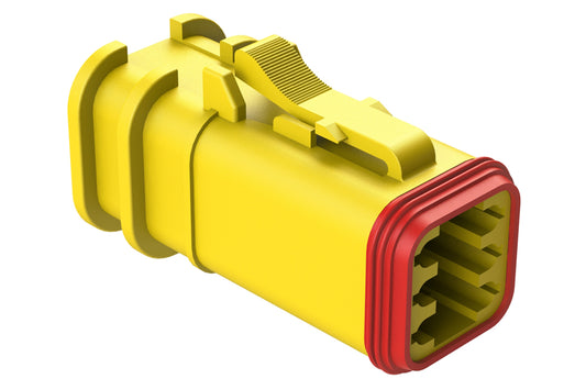 AT06-6S-OMYEL 6 Position, Plug, Socket, Structure Plus™, Yellow