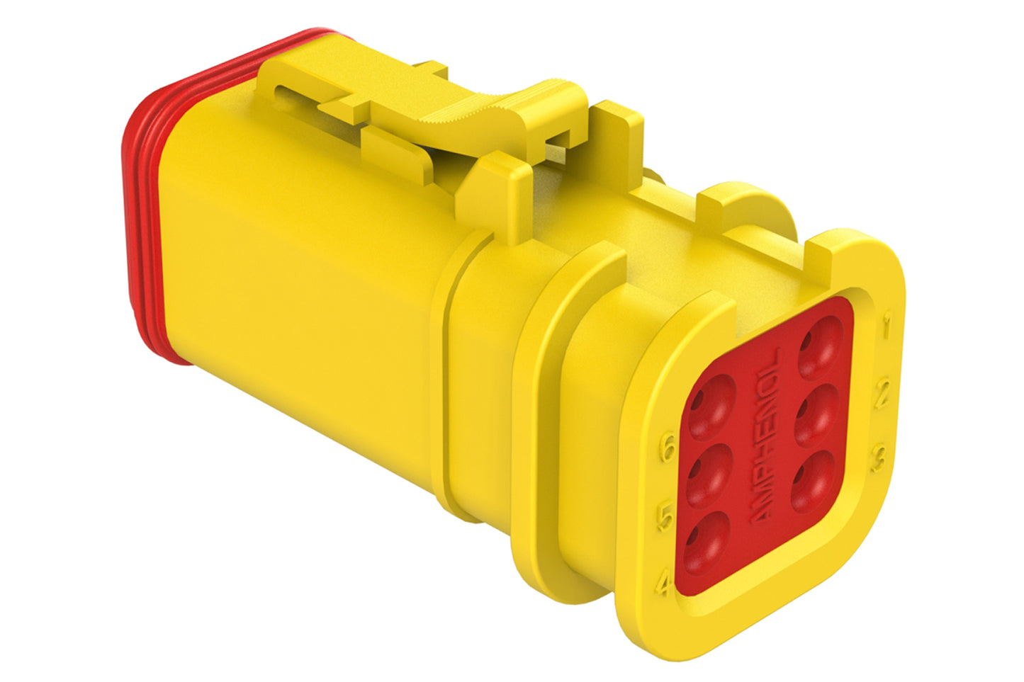 AT06-6S-OMYEL 6 Position, Plug, Socket, Structure Plus™, Yellow